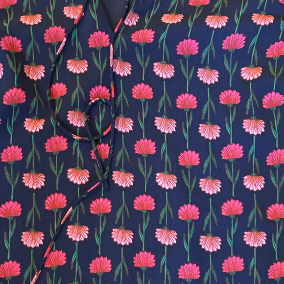 J. Crew Navy Floral Top - Picture 6 of 10